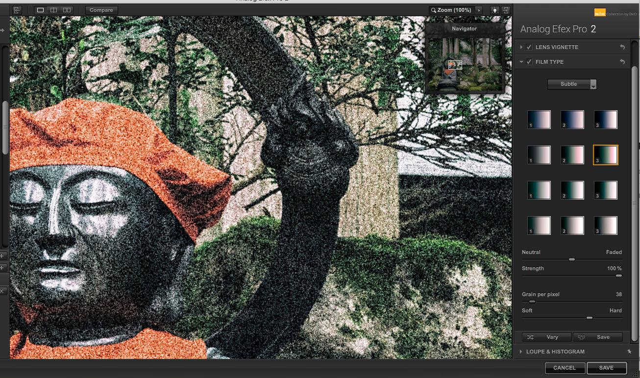 Give digital images an analogue twist