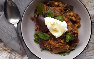 Aubergine & chickpea stew