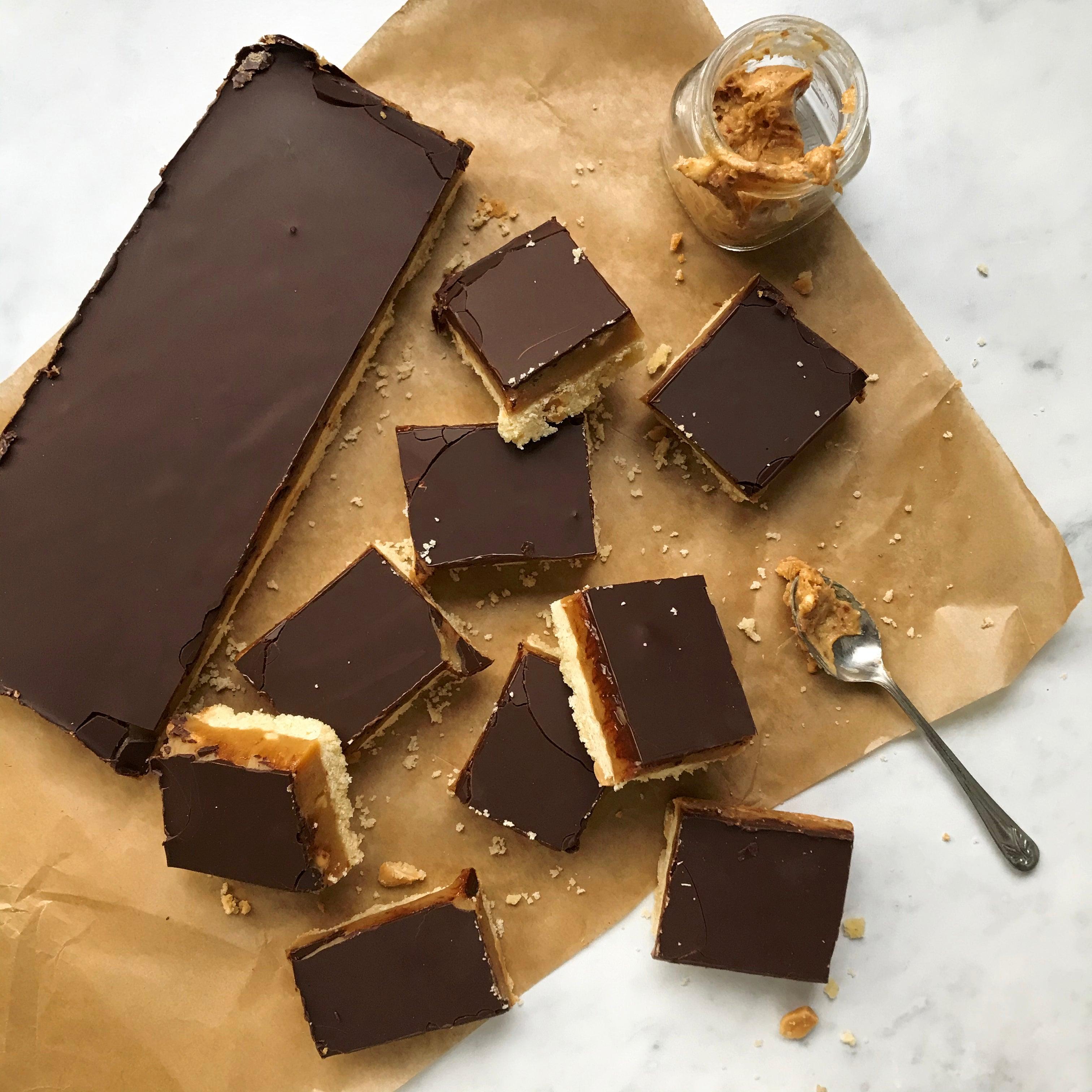 Peanut butter millionaire’s shortbread
