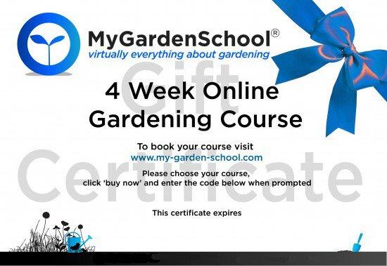 Last Minute Gardening Gift! - Give an Online Gardening Course Gift Voucher