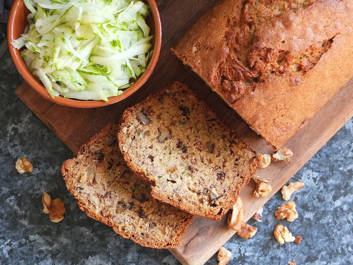 Baking with Courgettes: Spiced Banana Courgette Loaf