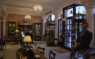 Inside upscale jewellery store, Bentley & Skinner with Joanna Hardy