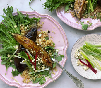 Miso aubergine supper