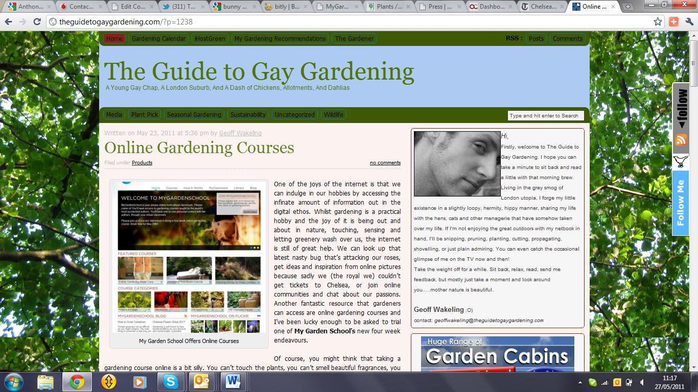 The Guide to Gay Gardening, May 2011