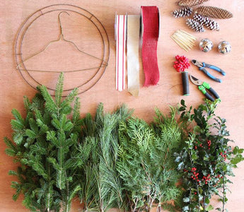 How to make your festive Winter wreath