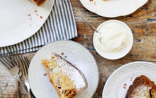 Vanilla apple cake for a rainy day