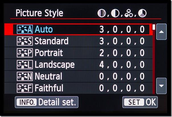 Picture Styles: Changing the look of your images