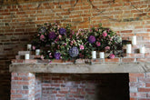 Wedding flowers - decorating the reception venue