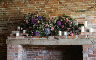 Wedding flowers - decorating the reception venue