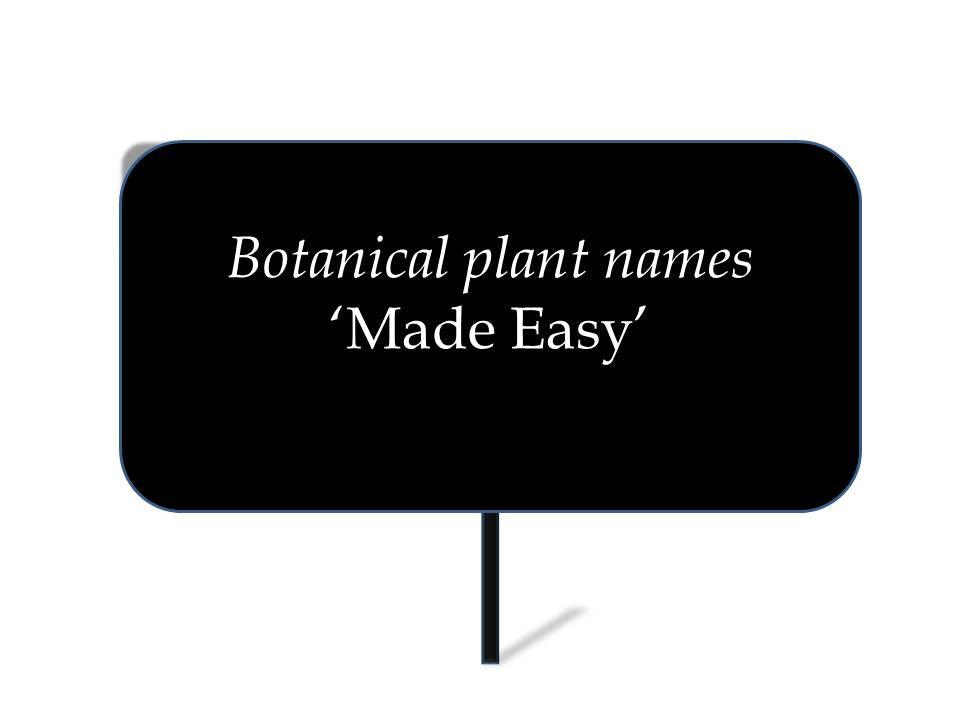 Speaking botanically &ndash; Understanding plant names part 2
