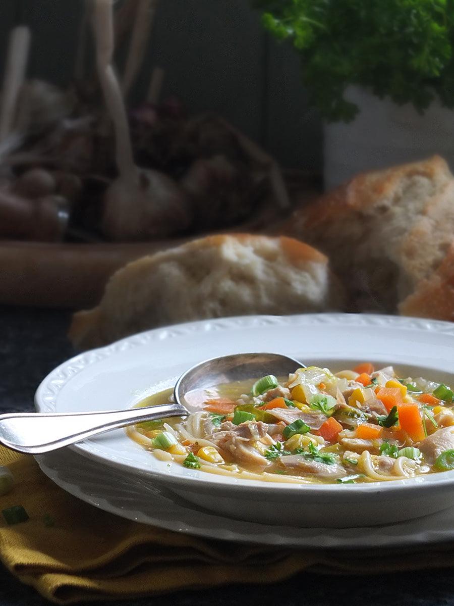 Why is chicken noodle soup so good for the cold?