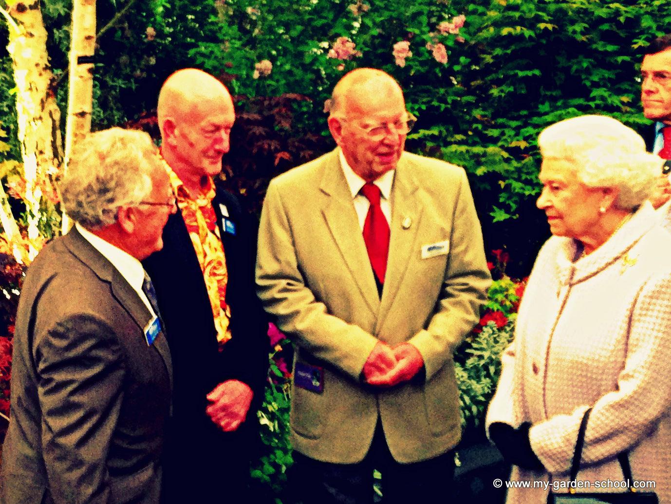 The Royal Family at The Chelsea Flower Show with MyGardenSchool's Andy McIndoe